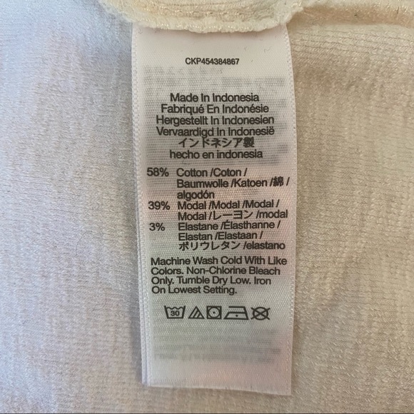 Madewell Westville Raglan Tshirt - textured white cotton, size M - Picture 4 of 7
